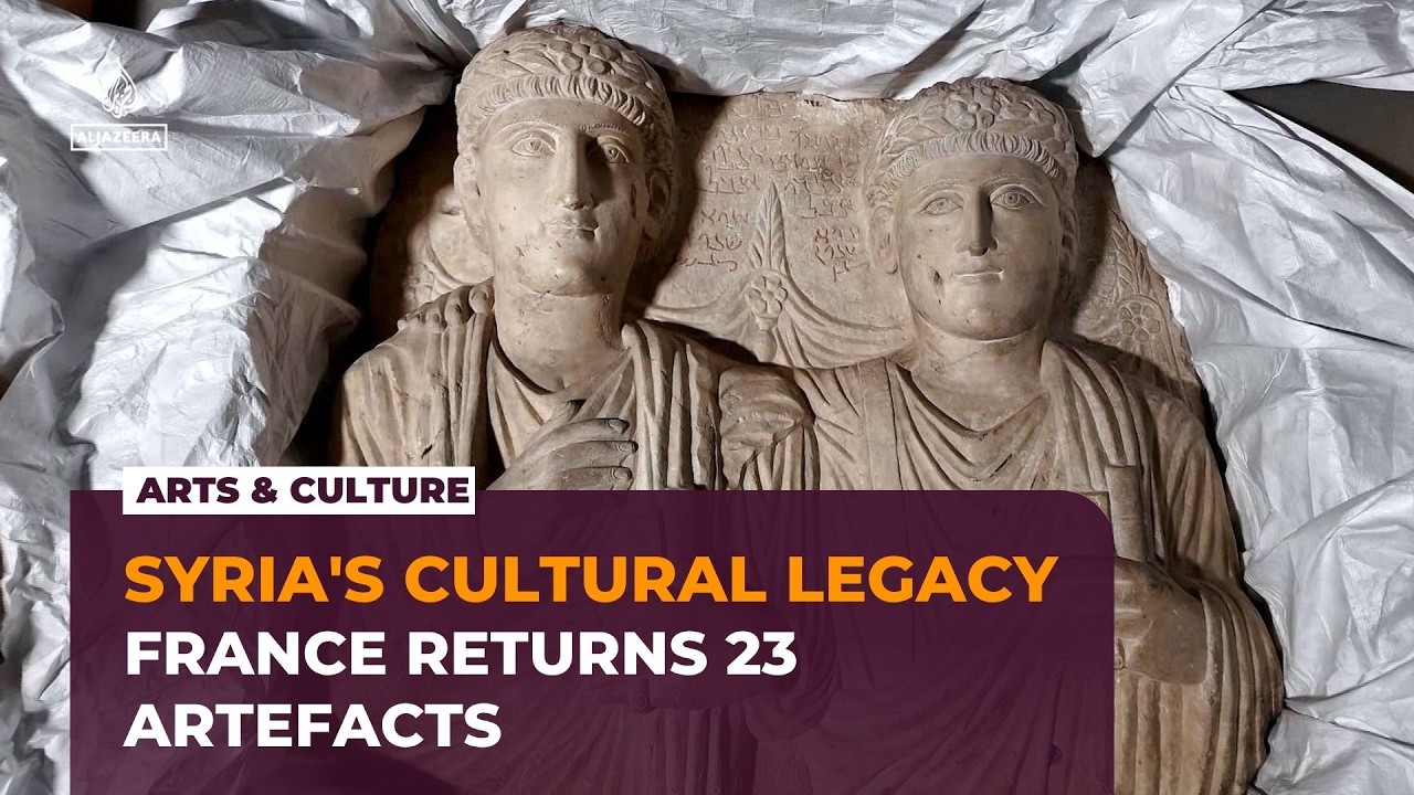 Syria prepares to display ancient artefacts returned by France after Macron visit cover art