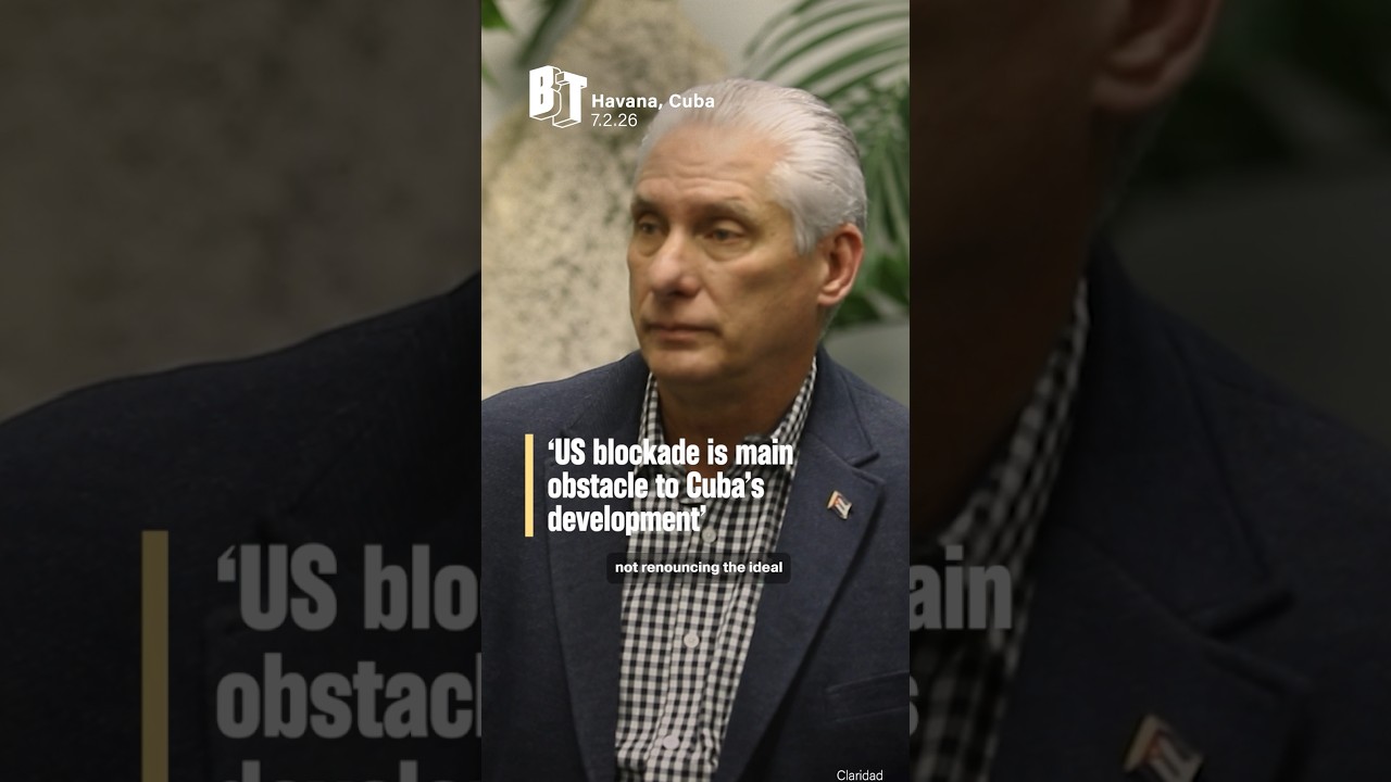 'US blockade is main obstacle to Cuba's development' cover art