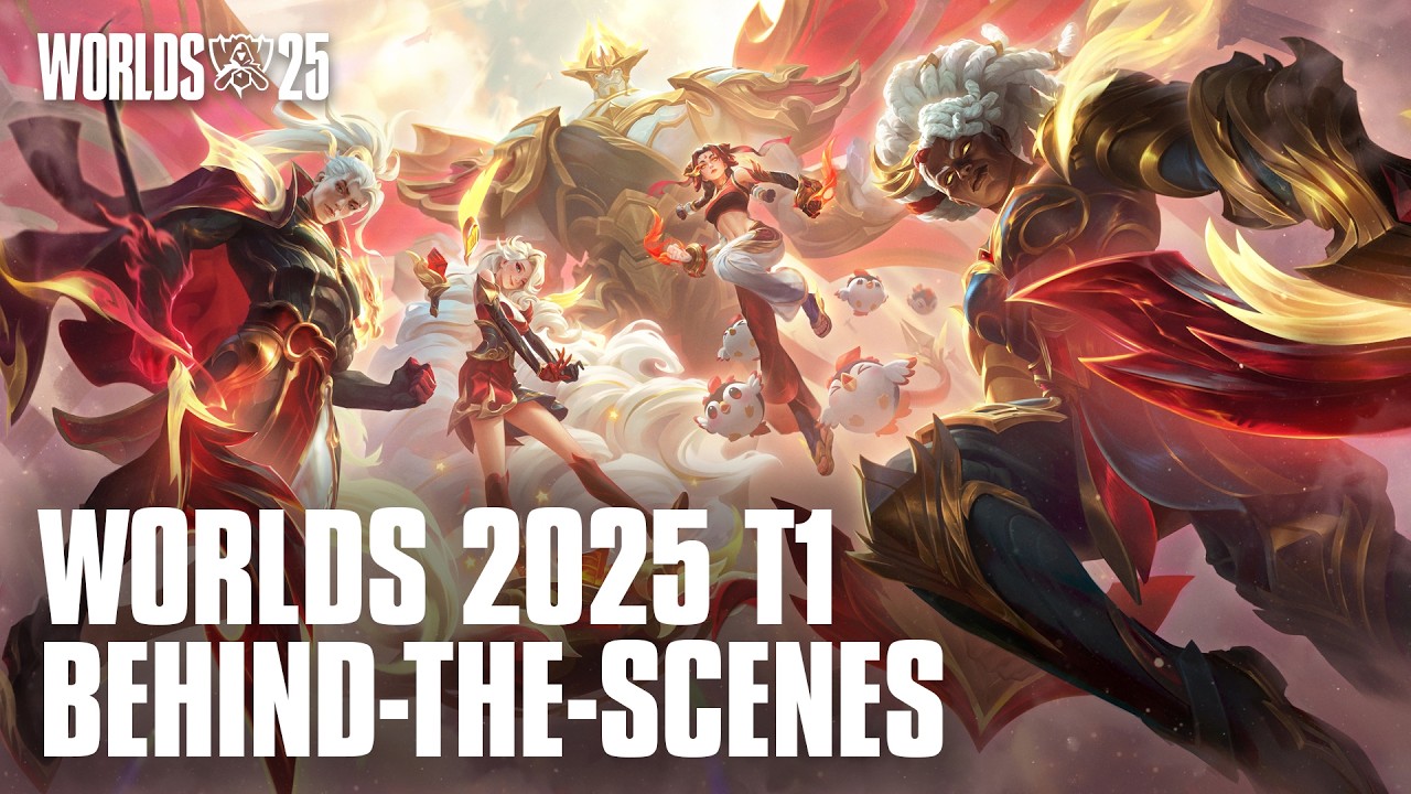 Three-peat, 1 Dynasty: T1 Worlds 2025 Skins | Behind the Scenes - League of Legends cover art