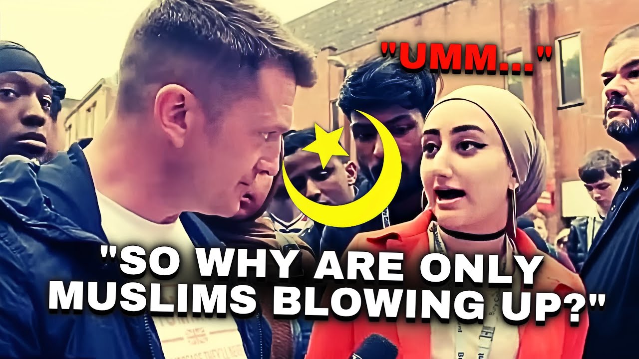 Muslim Woman DUMBFOUNDED as Tommy Robinson Suddenly Asks Her This! cover art