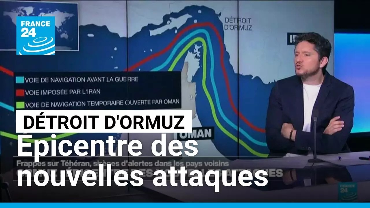 Guerre au Moyen-Orient : le détroit d'Ormuz, épicentre des nouvelles attaques • FRANCE 24 cover art