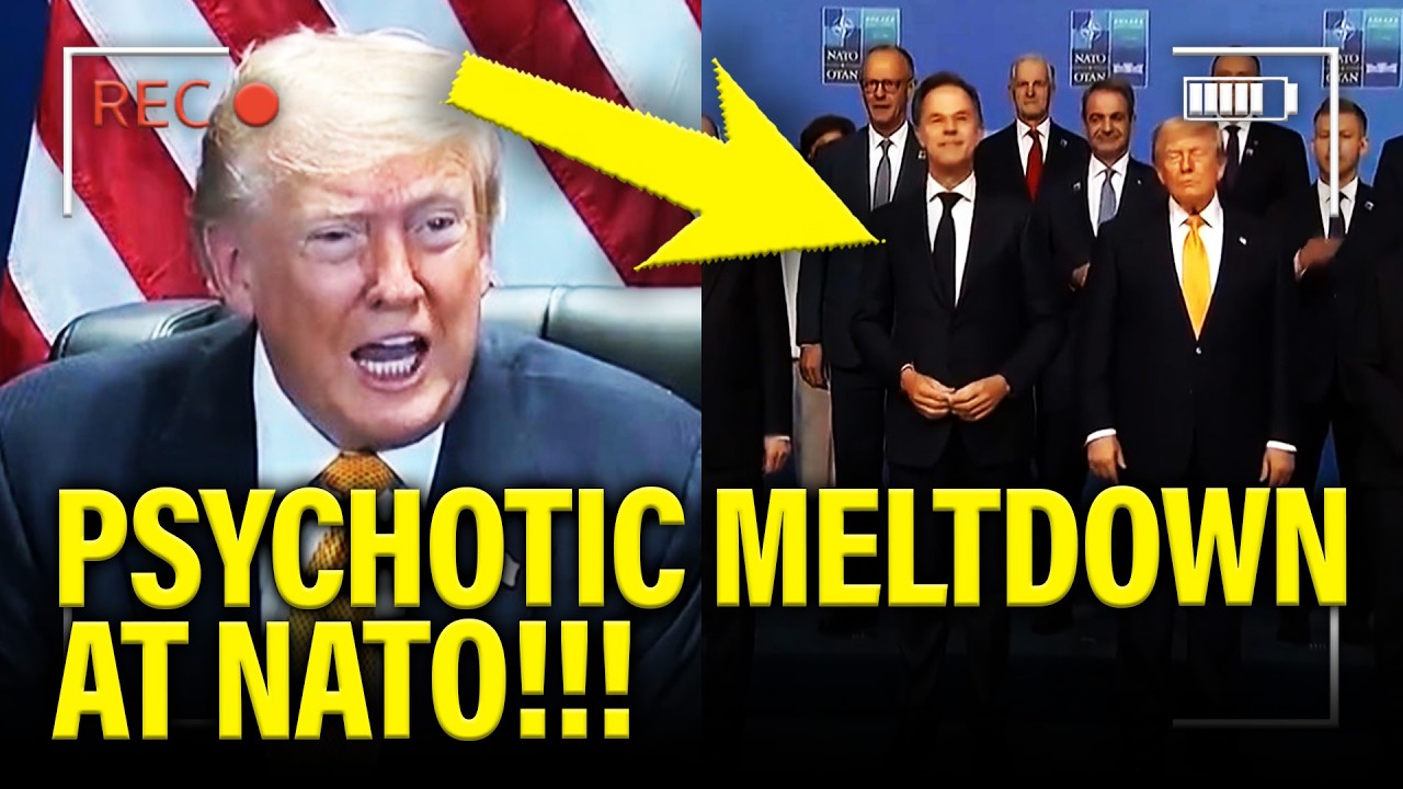 Trump has PSYCHO MELTDOWN at NATO Press Conference cover art