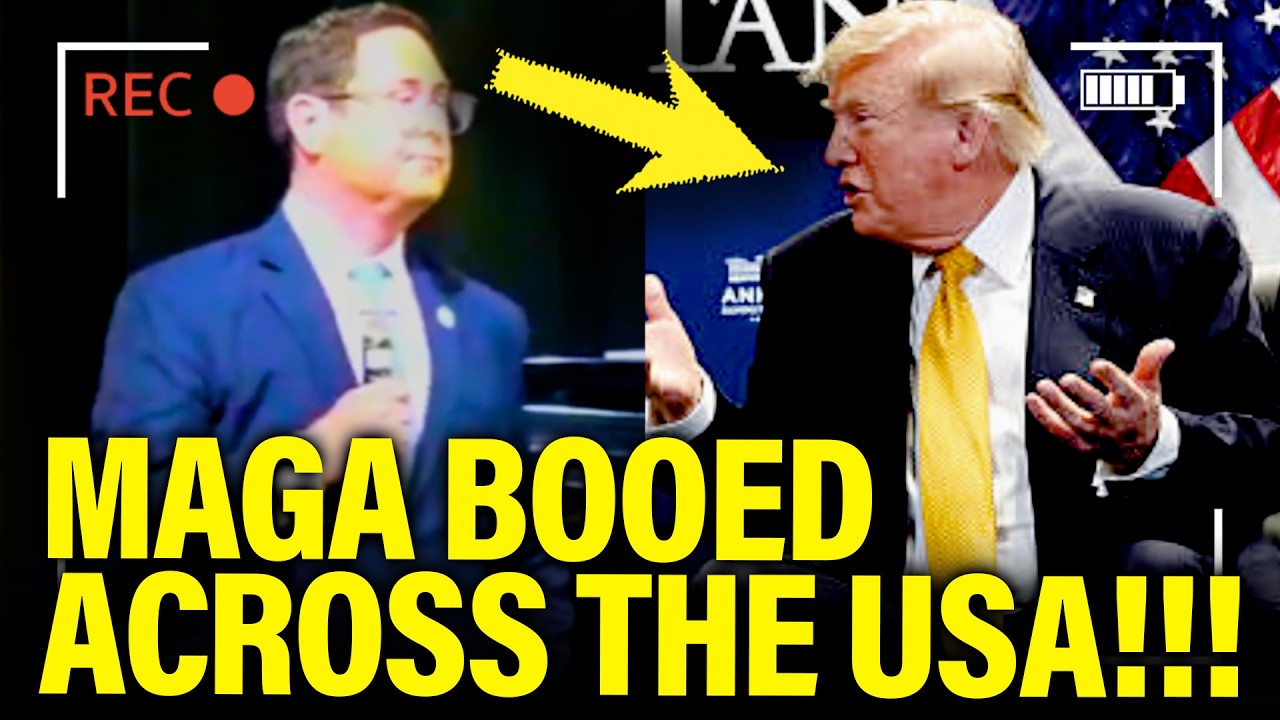 FURIOUS Voters MERCILESSLY BOO Trump REP during TOWNHALL! cover art