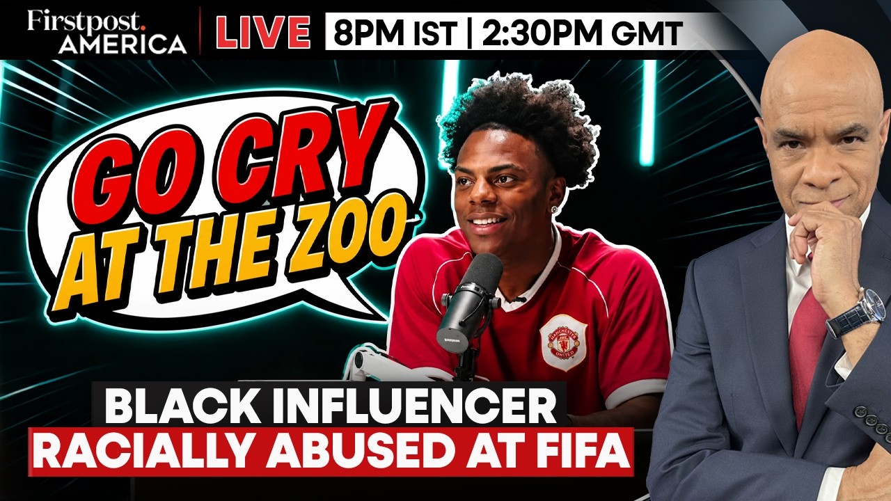 LIVE: Racism Floods FIFA: YouTuber iShowspeed Asked To ‘Go Cry At The Zoo’ | Firstpost America cover art