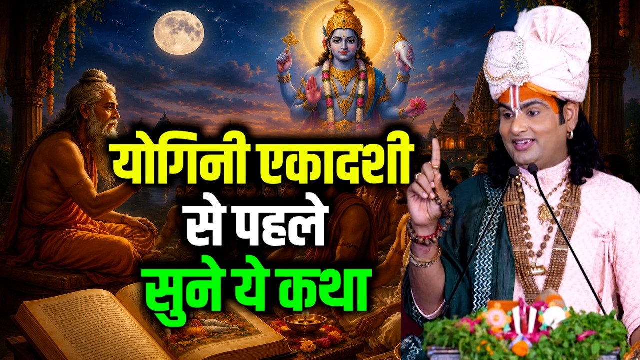 योगिनी एकादशी से पहले सुनें यह कथा, होंगी सभी मनोकामनाएँ पूरी  | Aniruddhacharya Ji cover art