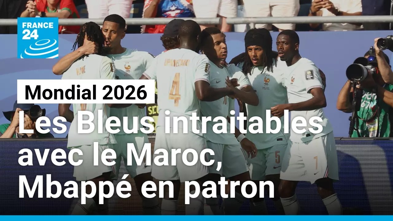 Mondial 2026 : L'Équipe de France intraitable avec le Maroc, Mbappé en patron • FRANCE 24 cover art