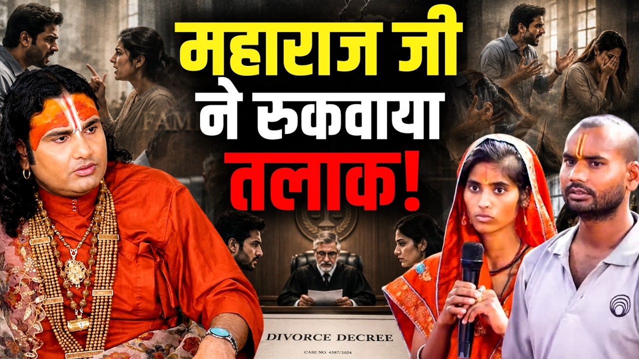 महाराज जी ने रुकवाया तलाक! | Aniruddhacharya Ji cover art