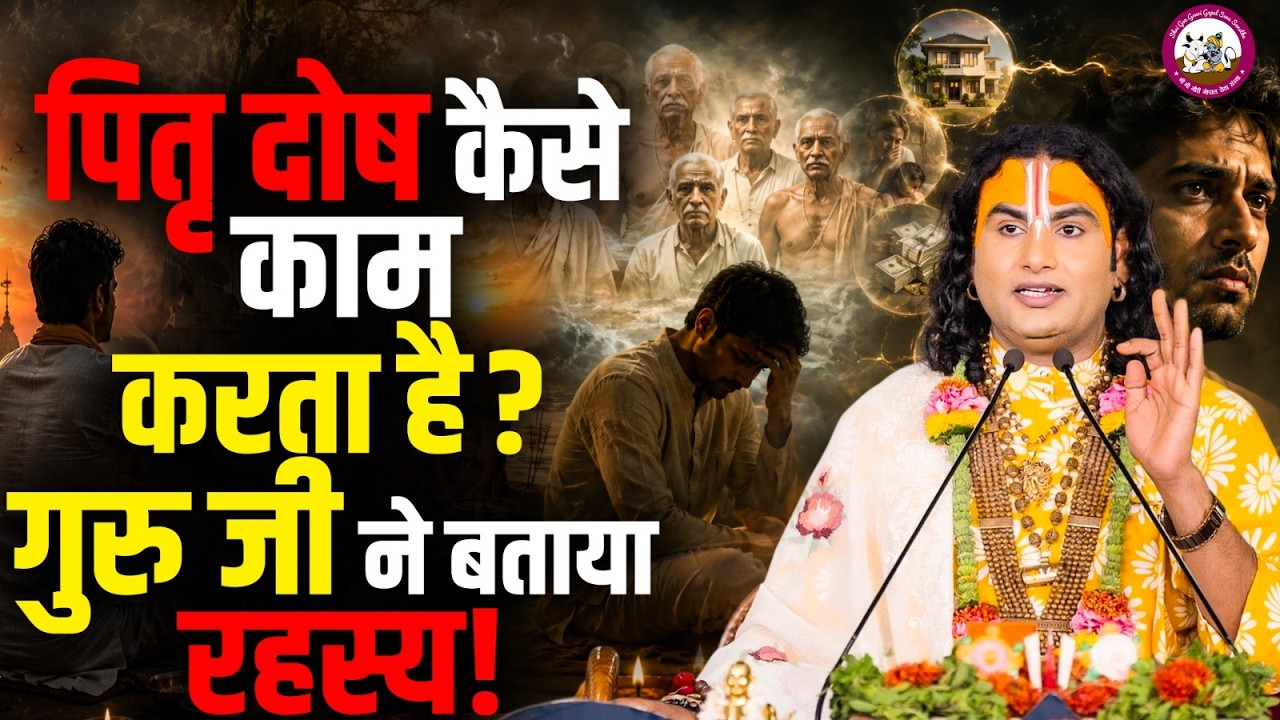 पितृ दोष कैसे काम करता है? गुरुजी ने बताया रहस्य! | Aniruddhacharya Ji cover art