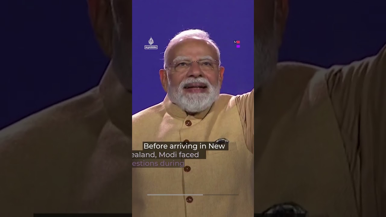 Why doesn't Indian PM Modi hold unscripted press conferences? | AJ #shorts cover art