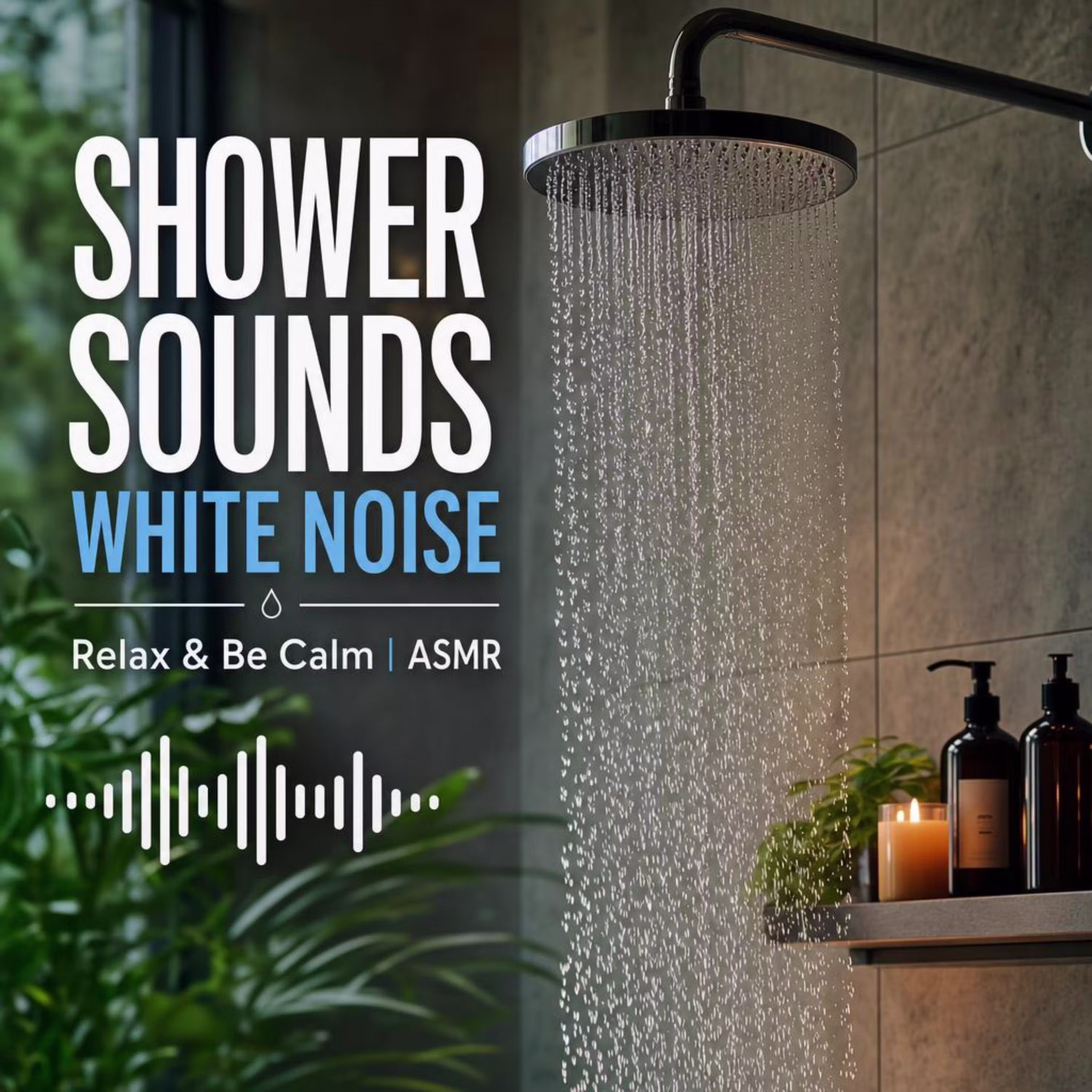 SHOWER SOUNDS WHITE NOISE | Relax & Be Calm | ASMR