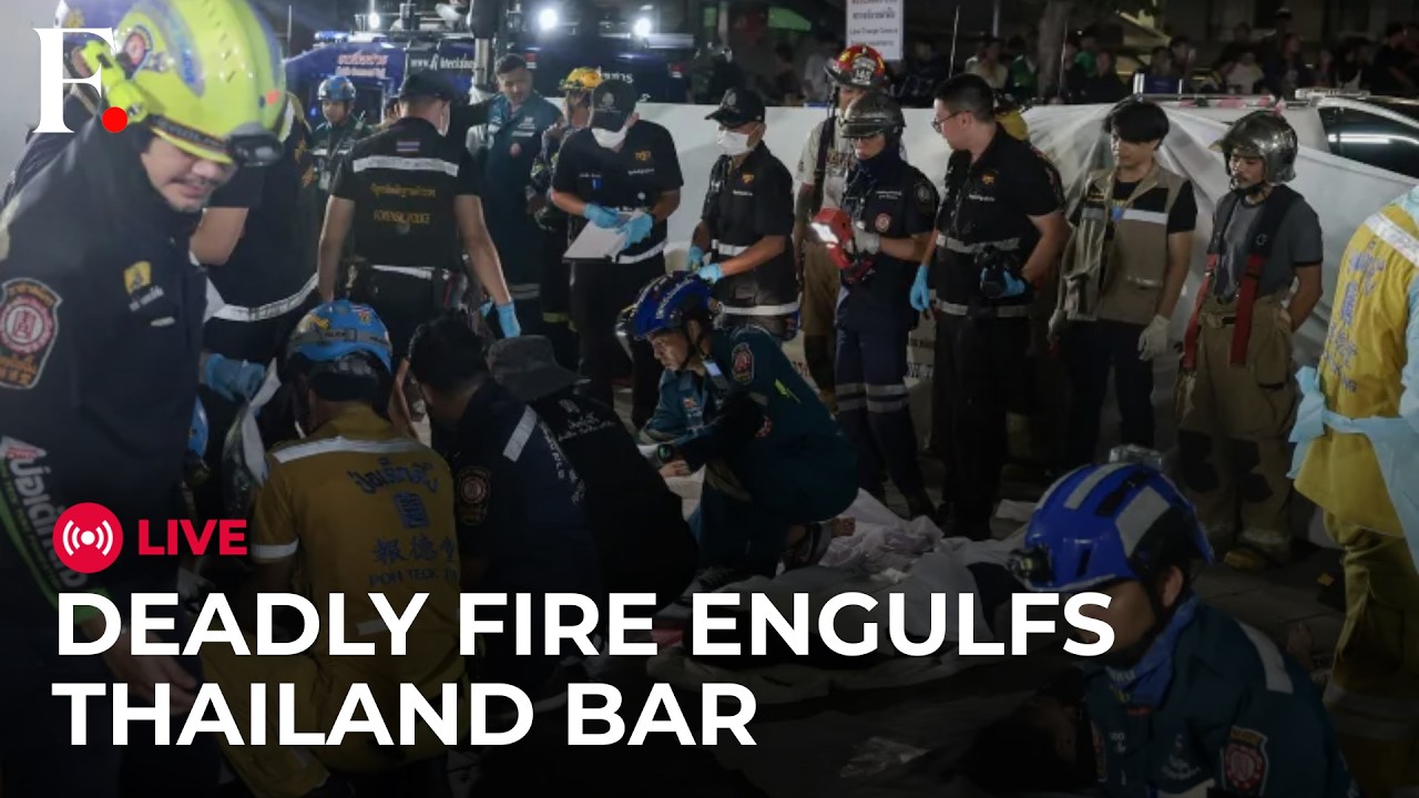 Bangkok Fire Horror LIVE: 27 Killed As Fire Engulfs Bangkok Bar | Thailand cover art