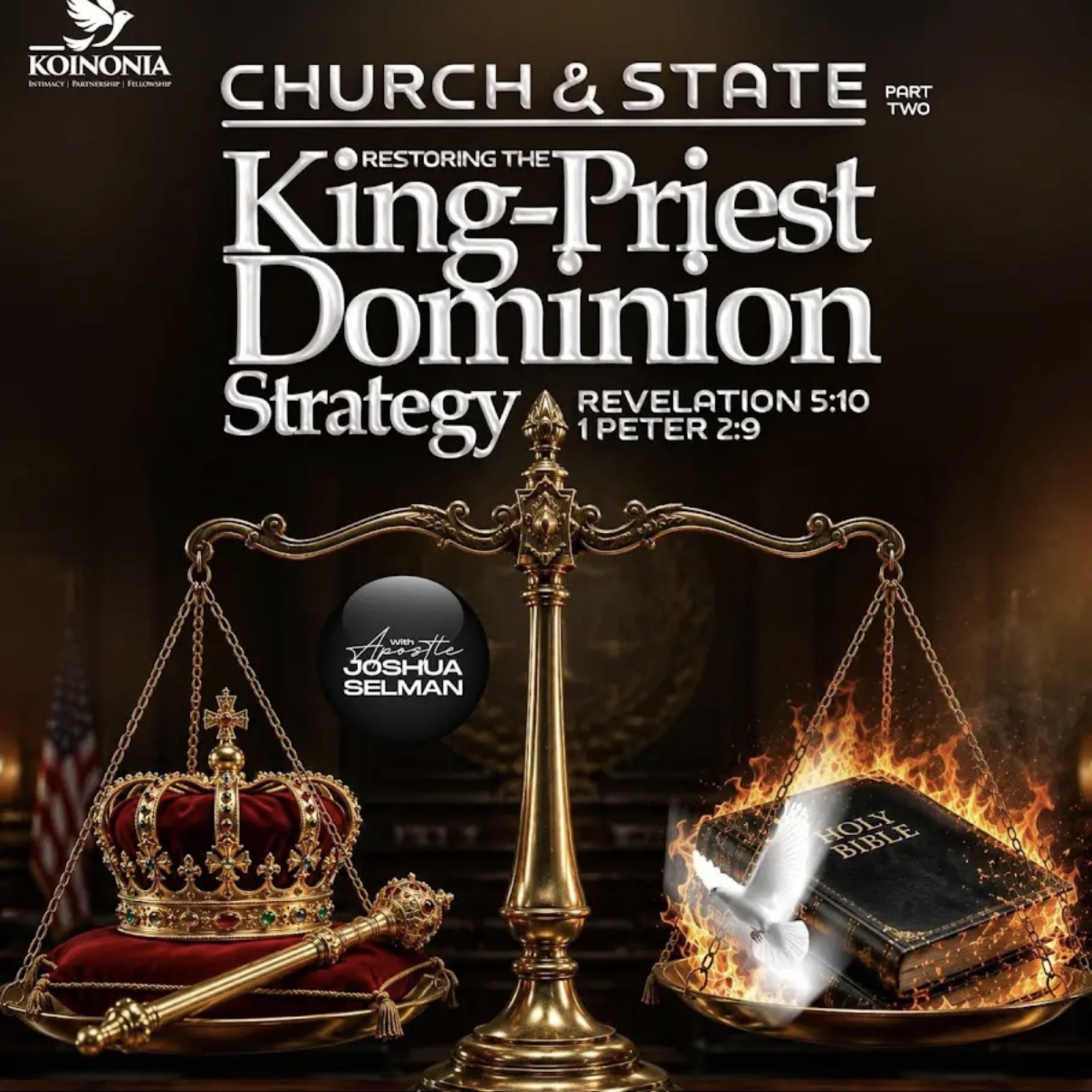 CHURCH AND STATE PART TWO (RESTORING THE KING PRIEST DOMINION STRATEGY)