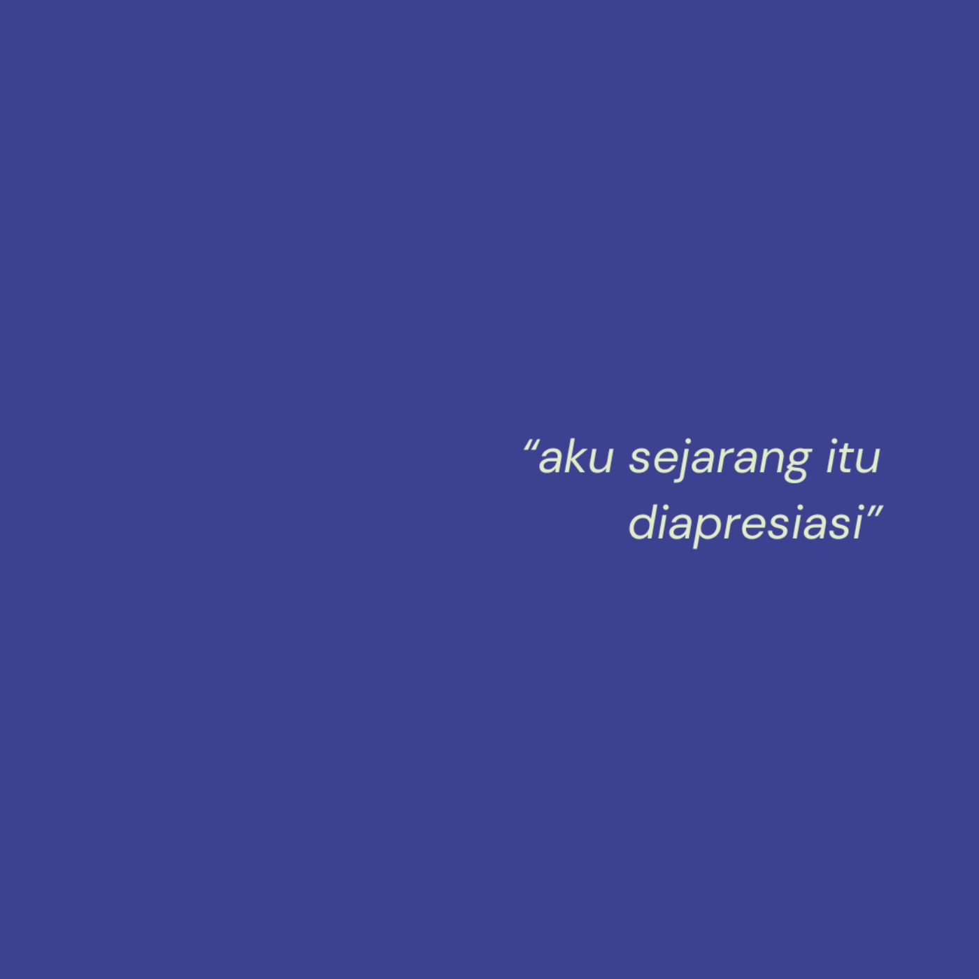 aku sejarang itu diapresiasi cover art