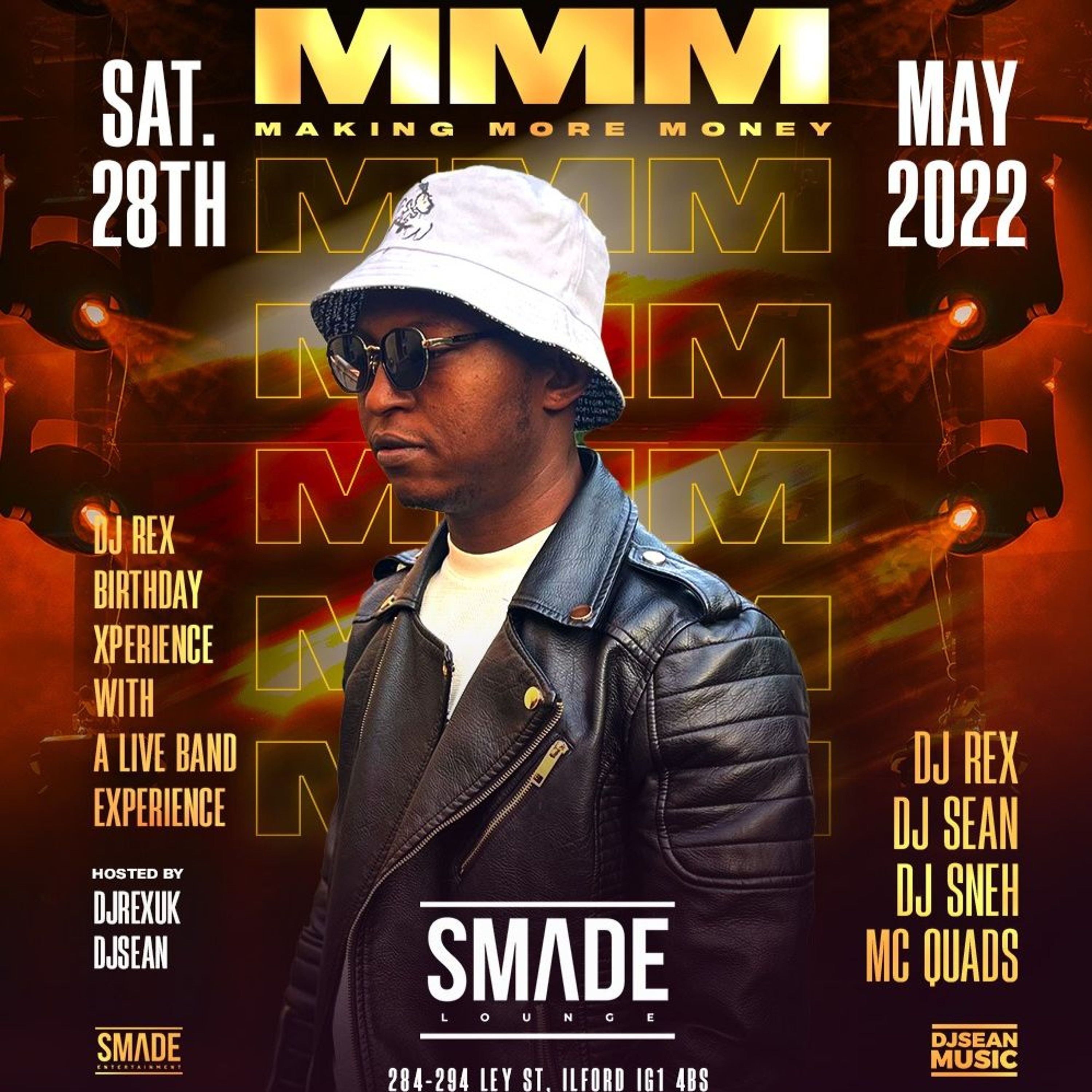 #MMM @DJREXUK AND FRIENDS AFROBEATS BIRTHDAY MIX (SAT. 28TH MAY @SMADE LOUNGE ILFORD IG1 4BS) cover art