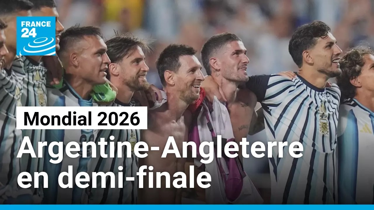 Mondial 2026 : Sans surprise, l'Argentine affrontera l'Angleterre en demi-finale • FRANCE 24 cover art