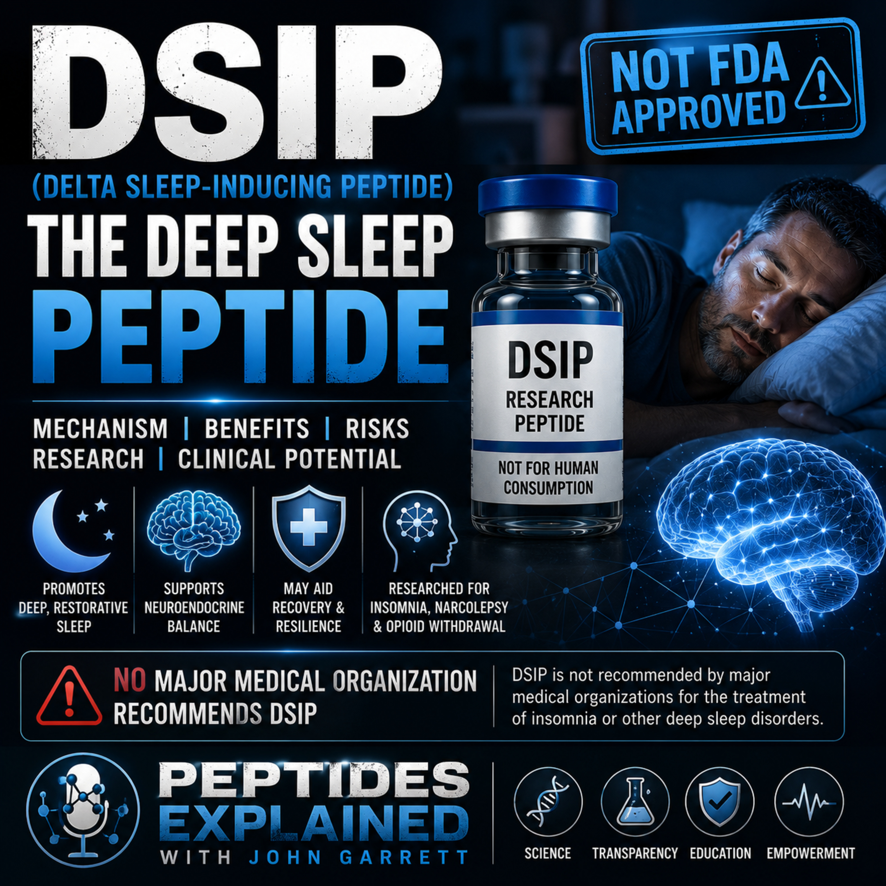 DSIP Explained: The Sleep Peptide That Science Still Can't Explain cover art