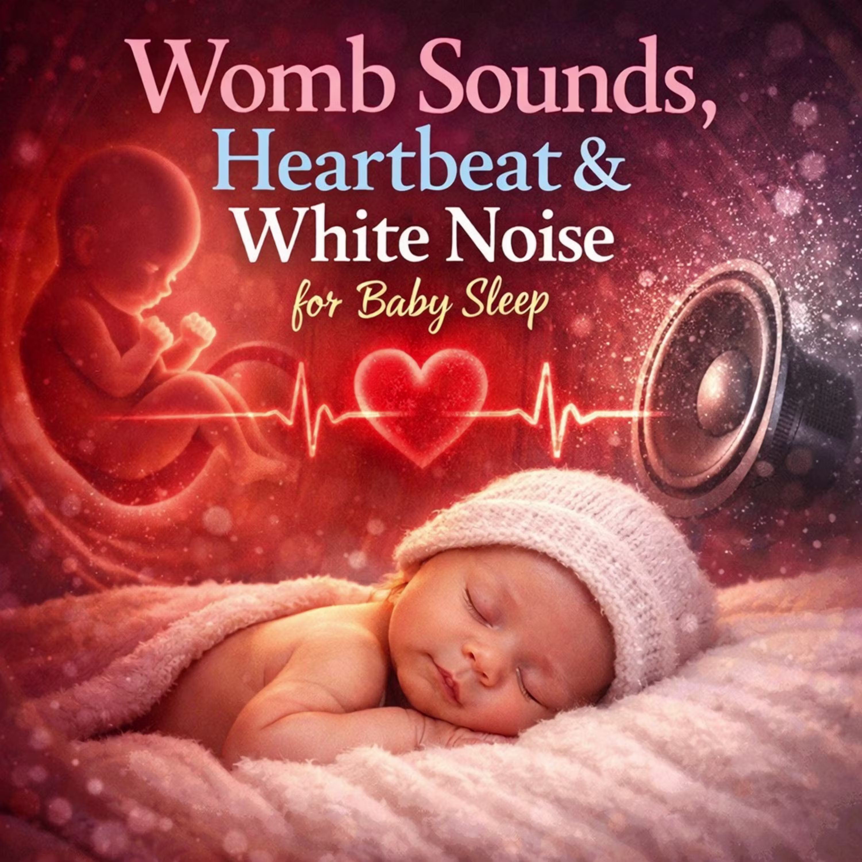 Womb Sounds, Heartbeat & White Noise for Baby Sleep (Instant Calm) cover art