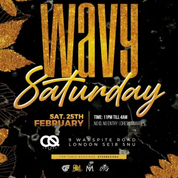 LAUNCH PARTY 🚨🚨🚨 WAVY SATURDAY 🚨🚨🚨 AFROBEATS MIXTAPE 🔥🔥🔥 25TH FEBRUARY AT CQ LOUNGE cover art