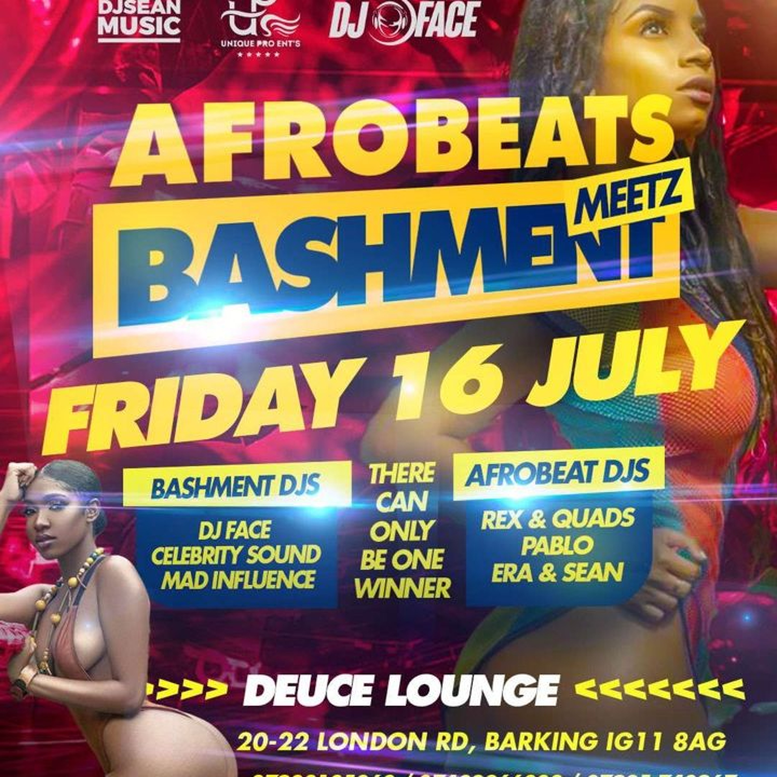 DJ REX & MC QUADS LIVE @AFROBEAT VS BASHMENT CLASH AT DEUCE LOUNGE IG11 8AG cover art