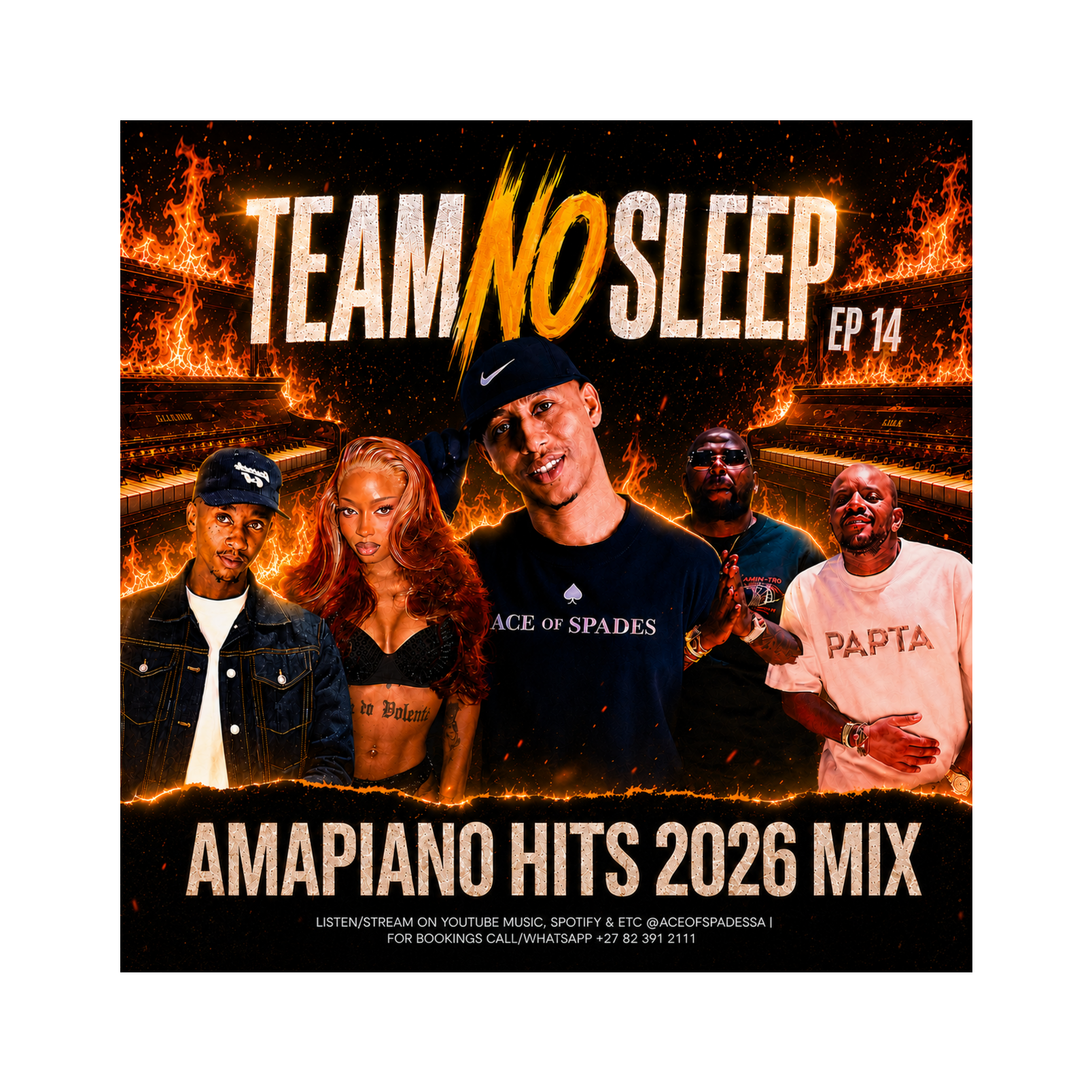 Ace of Spades - Team No Sleep EP 14 (Amapiano Hits 2026 Mix) cover art