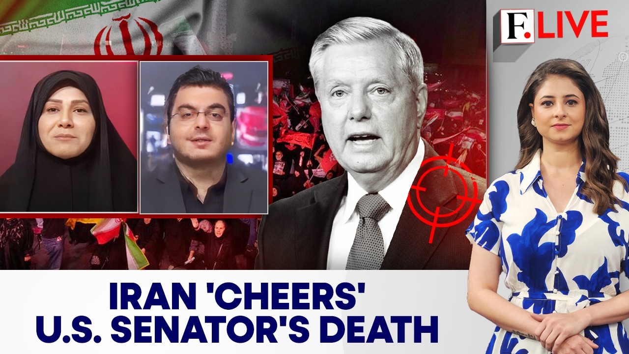 Iran State TV Celebrates Lindsey Graham's Death | Trump, Netanyahu Pay Tribute | Firstpost Live cover art