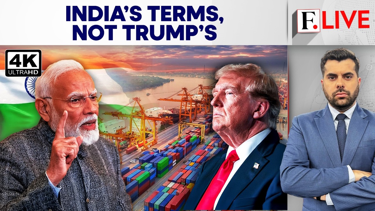 India Pushes Back on US Trade Pressure, Waits for a Better Deal | Firstpost Live | 4K cover art