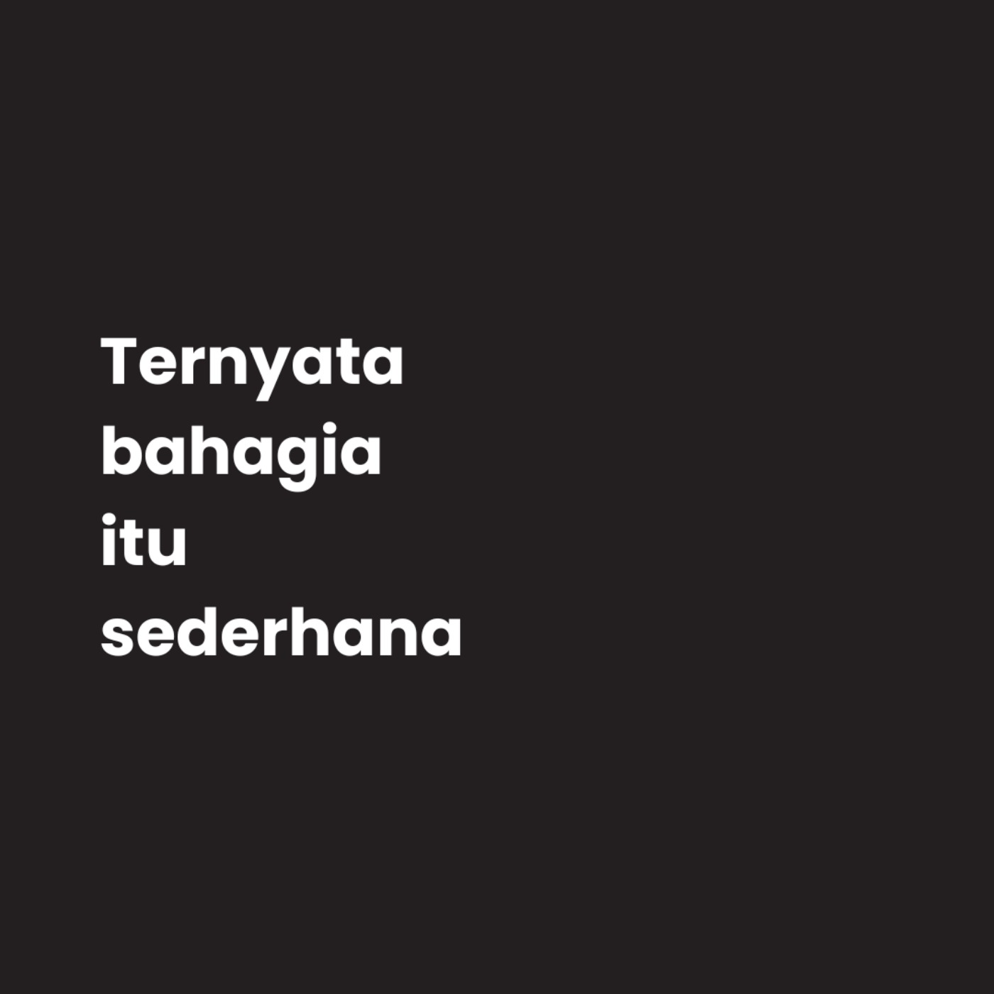 ternyata bahagia itu sederhana... cover art