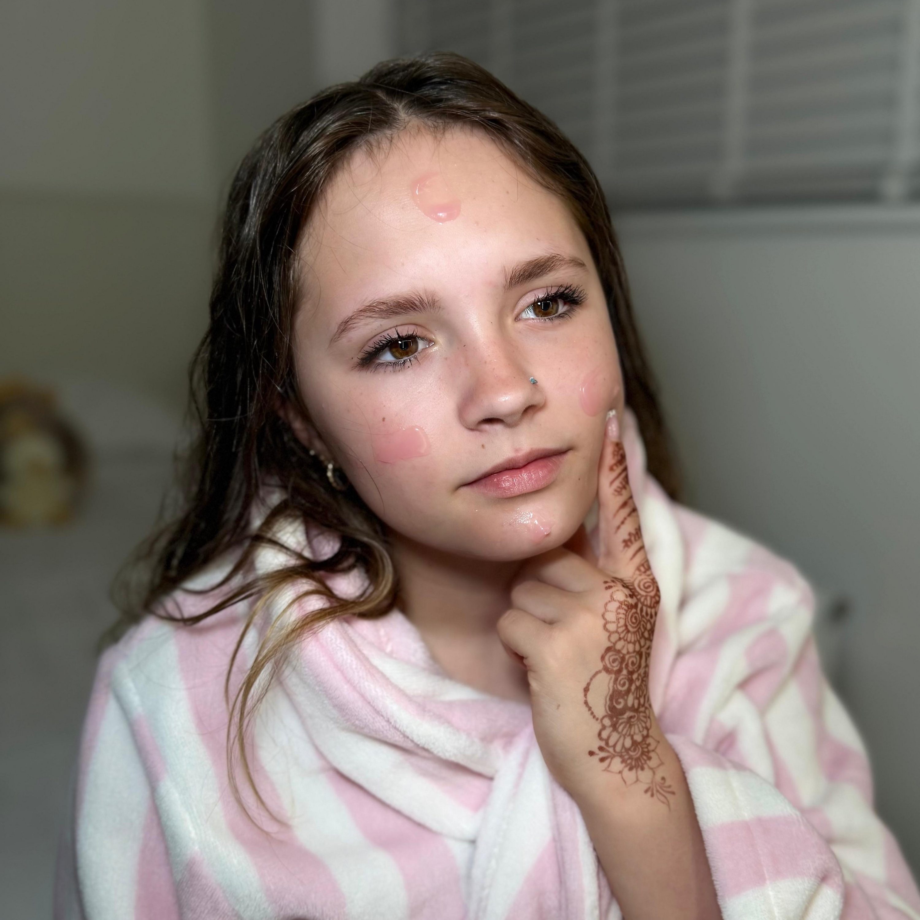 The kid-fluencers selling younger looking skin cover art