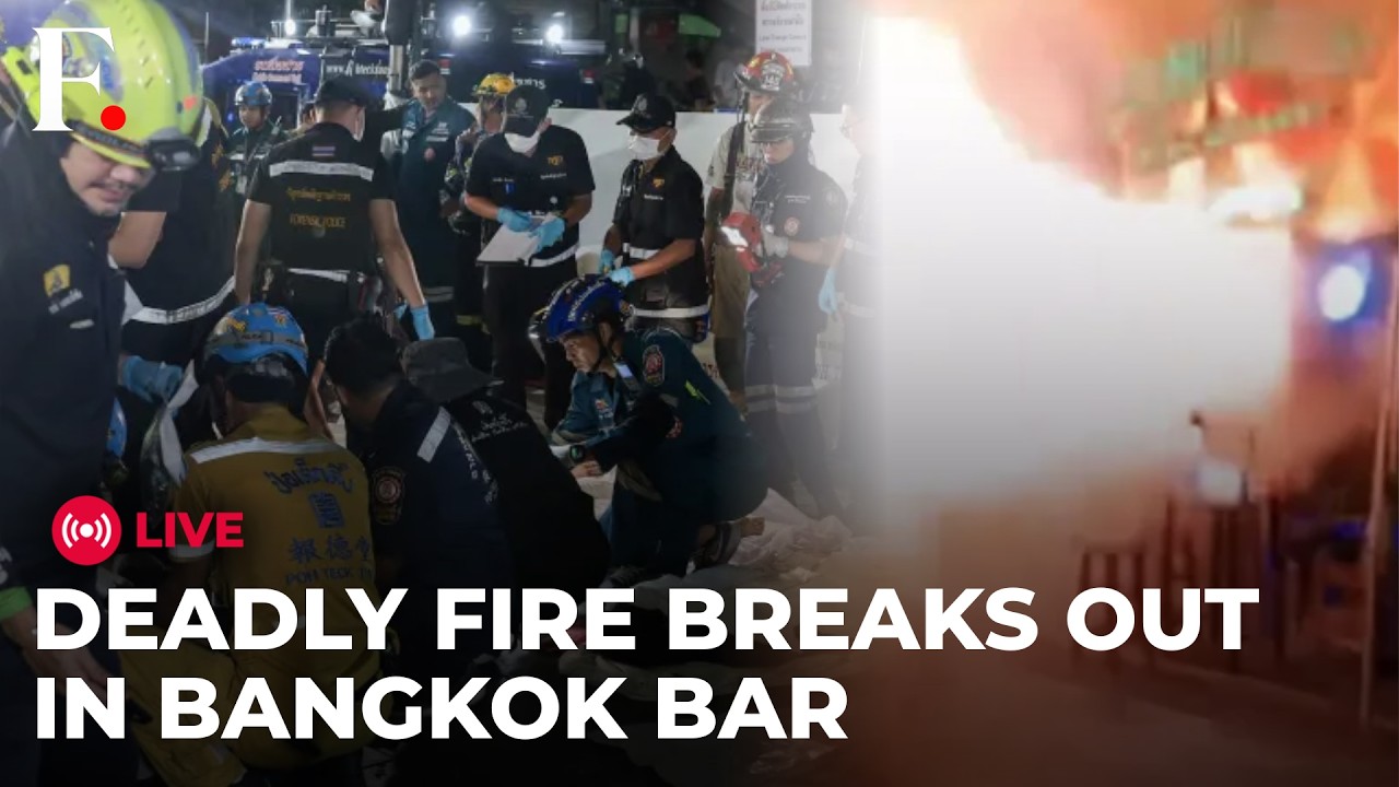 Deadly Bangkok Bar Fire LIVE: 27 Killed As Fire Engulfs Bangkok Bar | Thailand cover art
