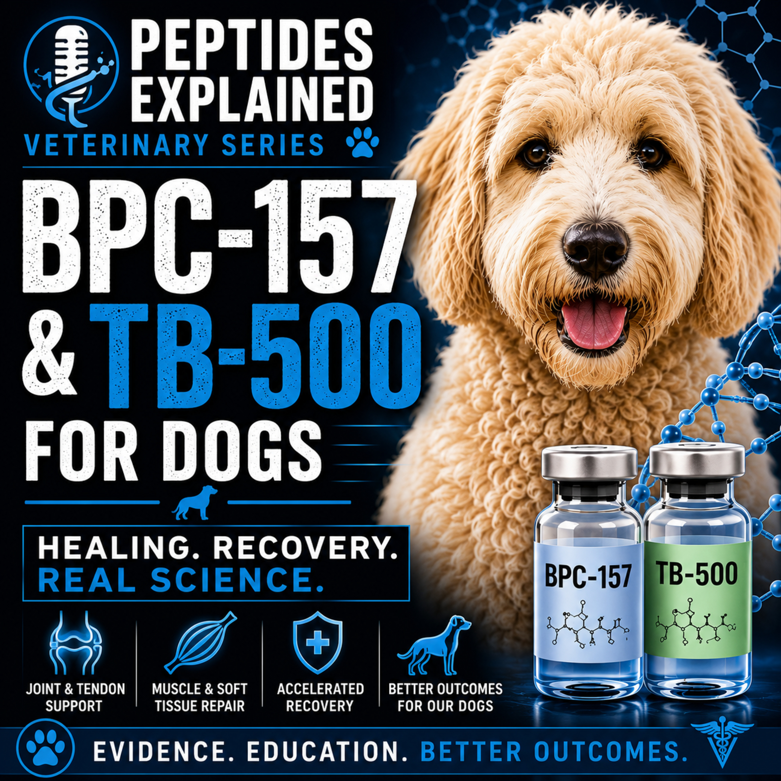 BPC-157 & TB-500 for Dogs: Healing, Recovery & the Science | Veterinary Series Ep. 1 cover art