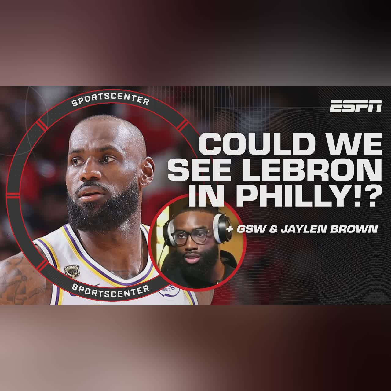 LeBron James to 76ERS⁉️ Dissecting Rich Paul's whiteboard + Jaylen Brown speaks out | SportsCenter