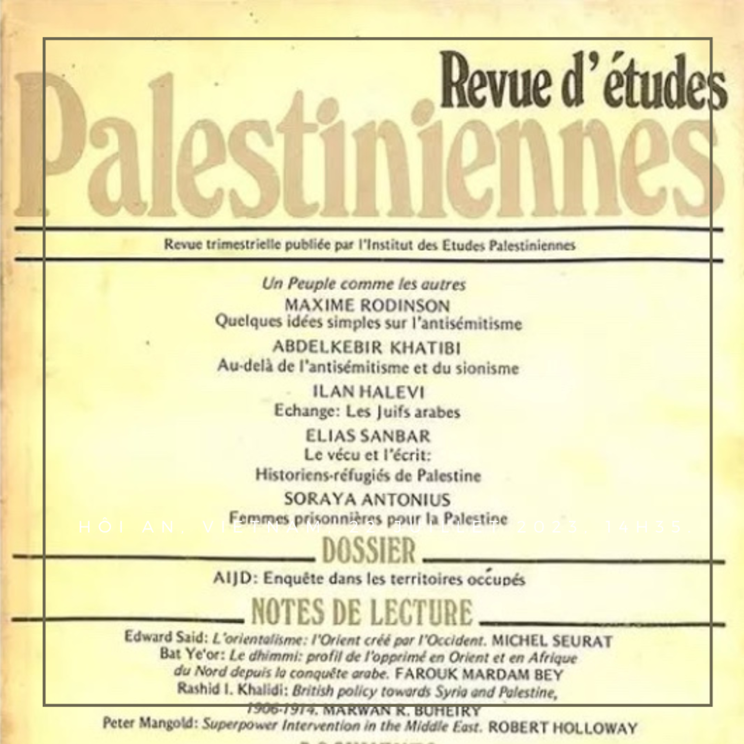 Khatibi • « Au-delà du sionisme et de l’antisémitisme » cover art