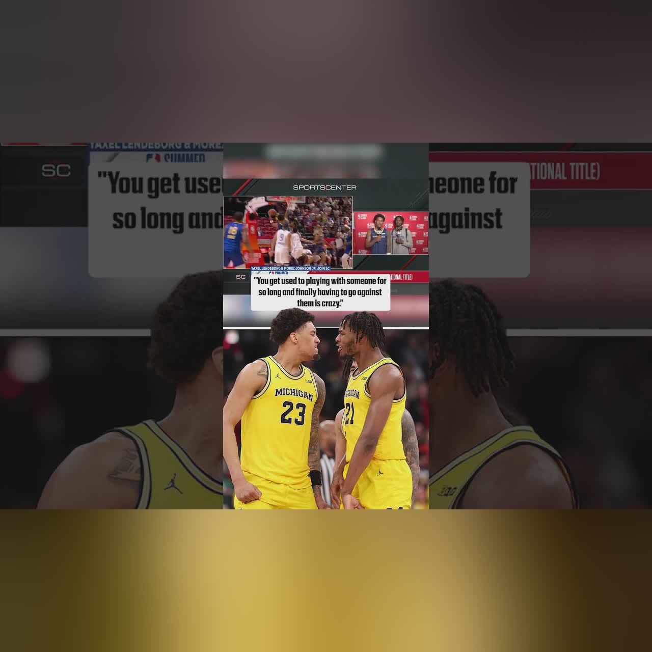 From teammates to competitors but always brothers 🤝