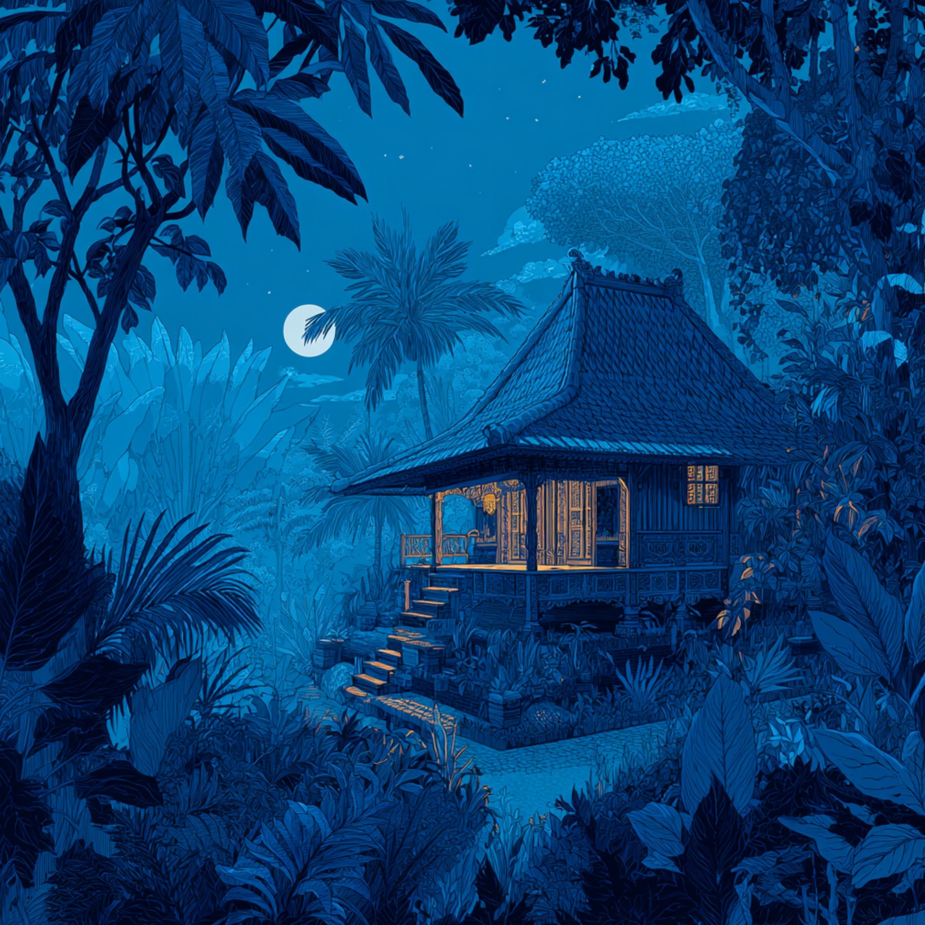 Nighttime in Bali cover art