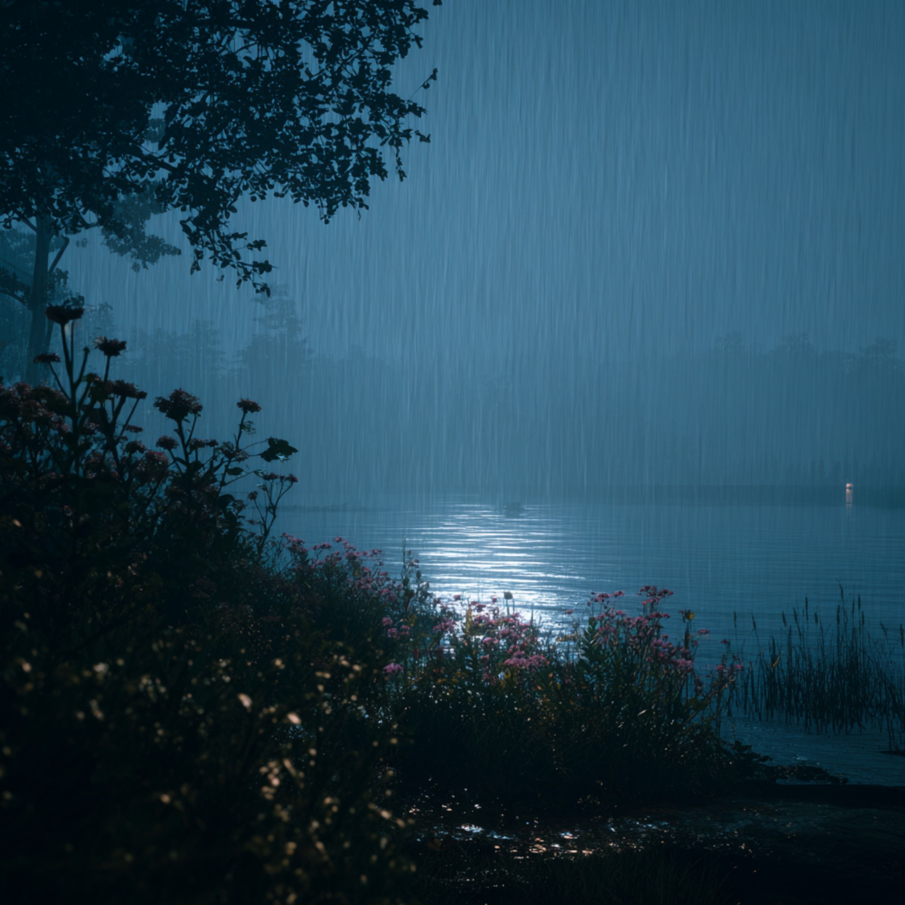 Rain Over a Silent Lake | Relaxing Nature Sounds cover art