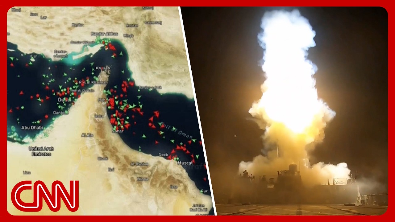 US & Iran both claim Hormuz control as strikes escalate & traffic plummets cover art