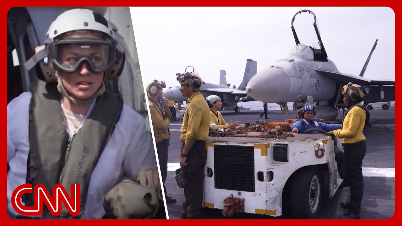 Aboard a warship Trump says was attacked 100+ times since Iran war cover art