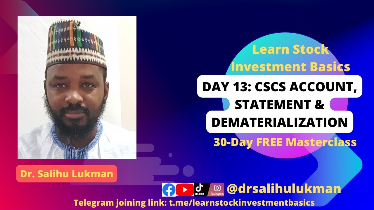 Day 13: CSCS Account, Statement & Dematerialization cover art