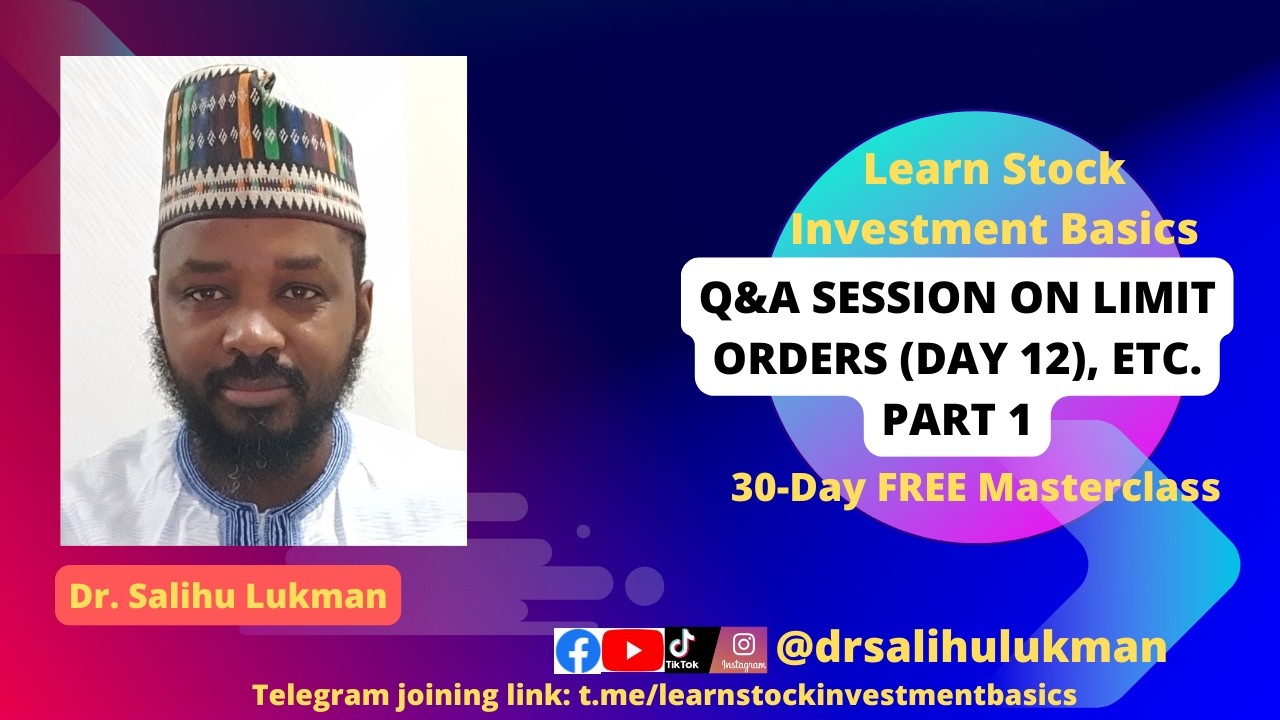 Q&A Session on Limit Orders (Day 12), etc. Part 1 cover art