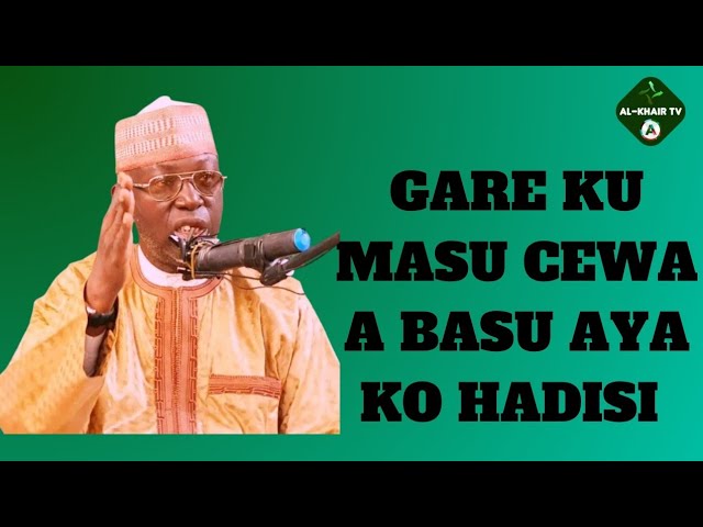 MASU TAMBAYA CEWA A BASU AYA KO HADISI Prof. Sheikh Umar Sani Fagge cover art