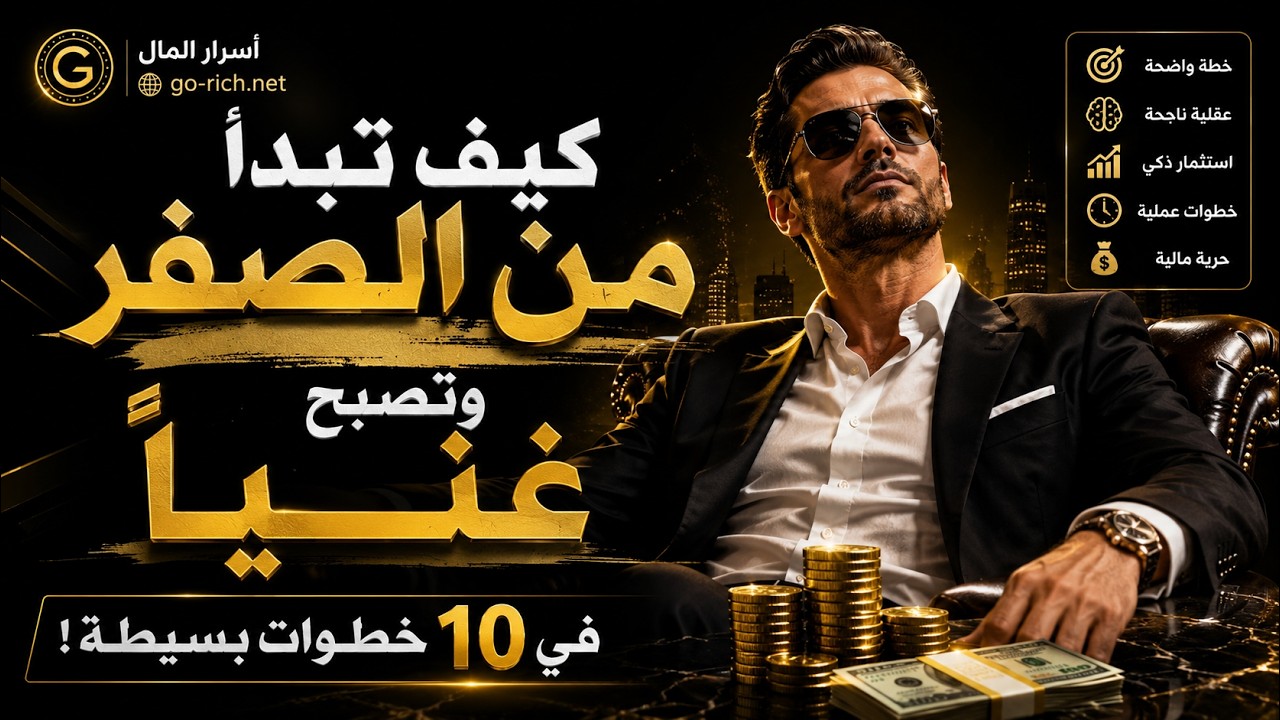 كيف تبدأ من الصفر وتصبح غنياً في 10 خطوات بسيطة! cover art