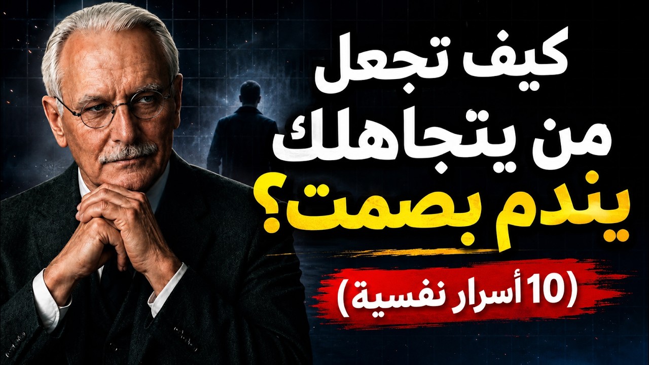 كيف تجعل من يتجاهلك يندم بصمت؟ (10 أسرار نفسية) | كارل يونغ cover art