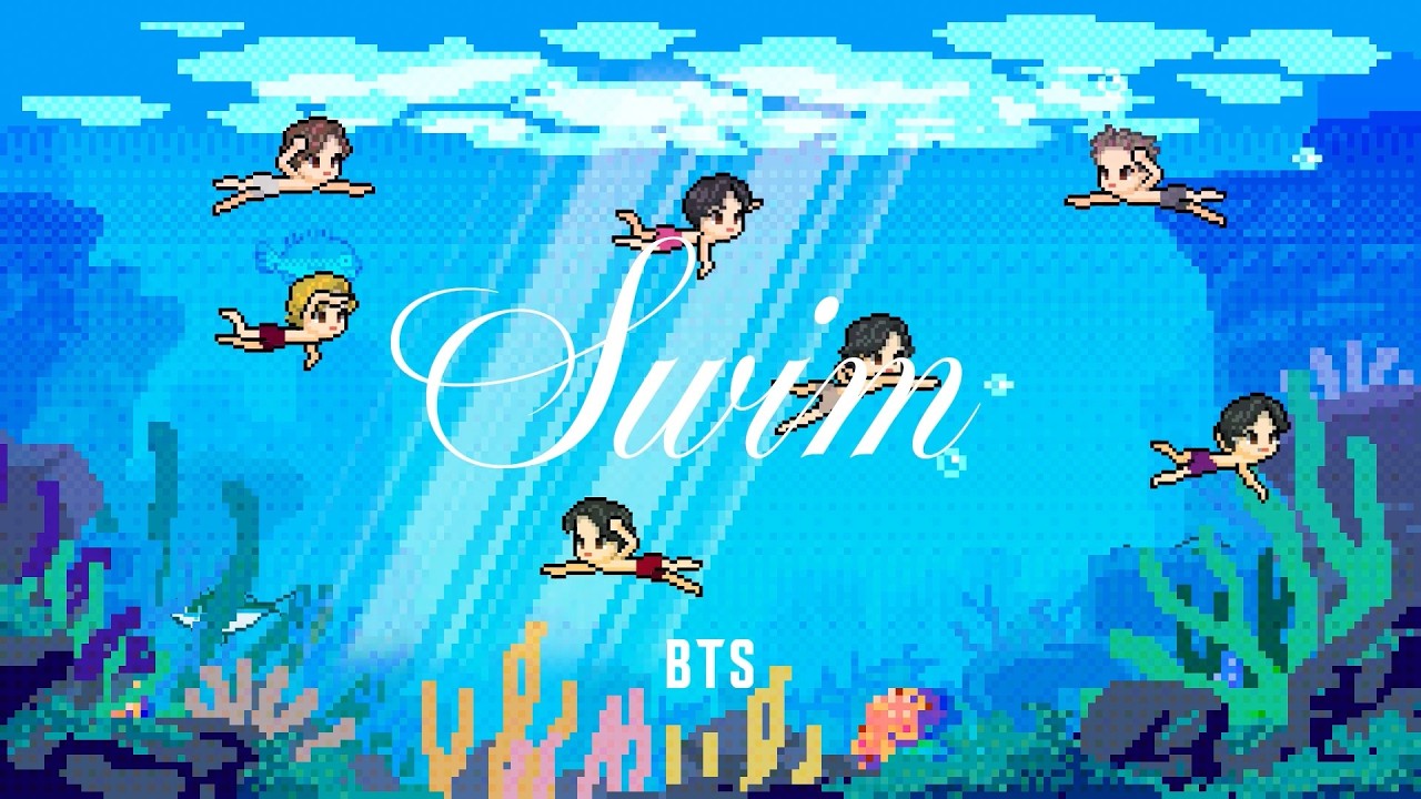 BTS (방탄소년단) 'SWIM (Underwater Remix)' Visualizer (Pixel ver.) cover art