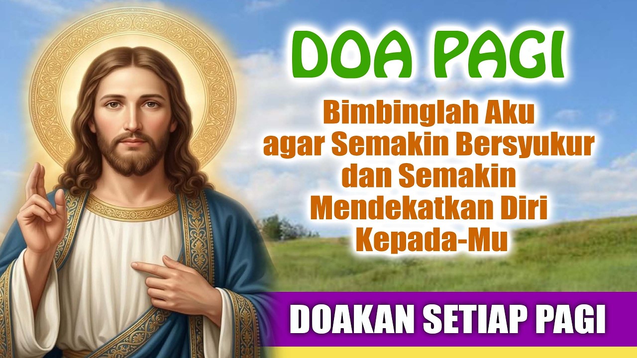 DOA PAGI 🟠Bimbinglah Aku agar Semakin Bersyukur dan Semakin Mendekatkan Diri Kepada-Mu | Doa Katolik cover art