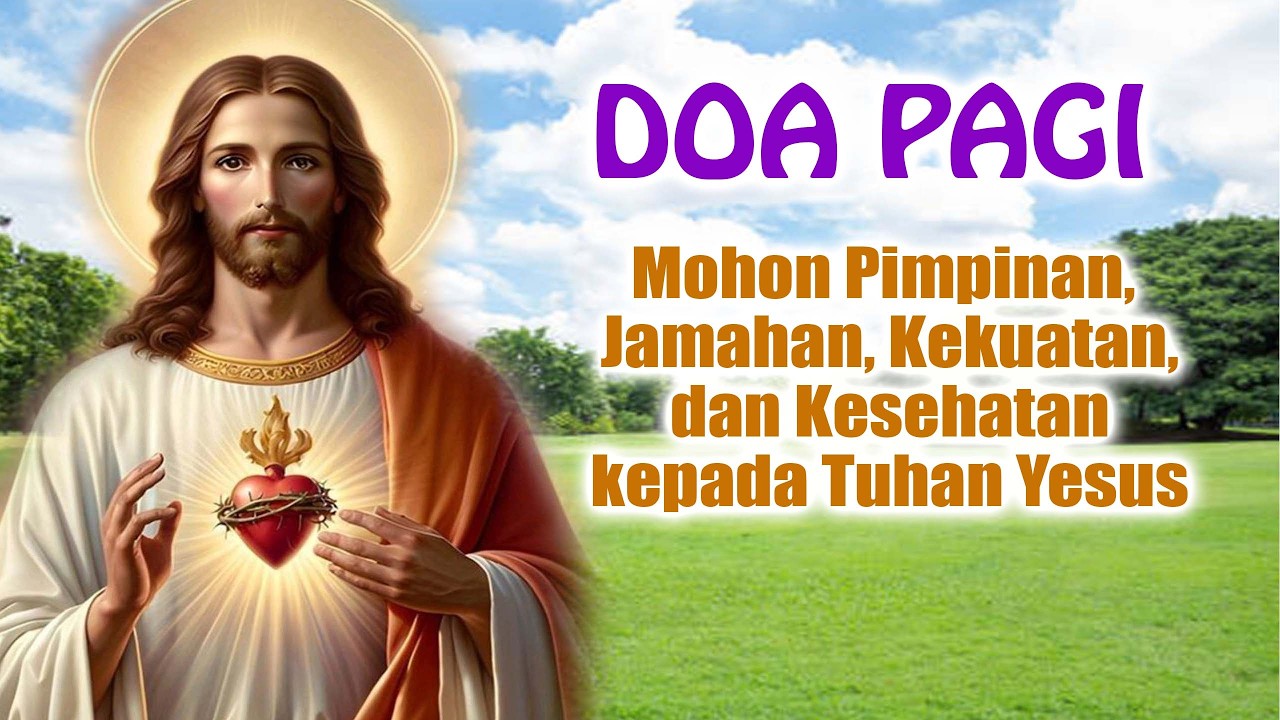 DOA PAGI 🟠 Mohon Pimpinan, Jamahan, Kekuatan, dan Kesehatan kepada Tuhan Yesus | Doa Katolik cover art