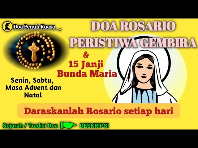 Doa Rosario Peristiwa Gembira ( Doa Rosario Misteri Gembira ) - Doa Penuh Kuasa - Doa Katolik cover art