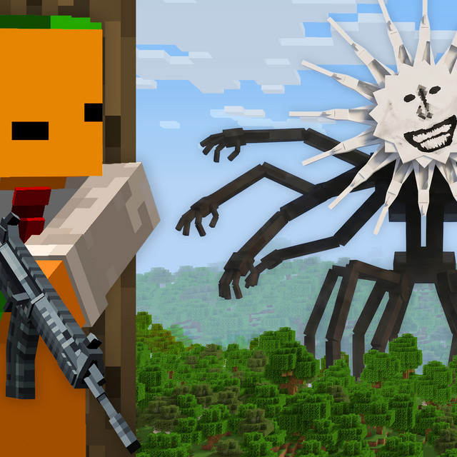 Hunting the Sun Man in Minecraft (with Guns)