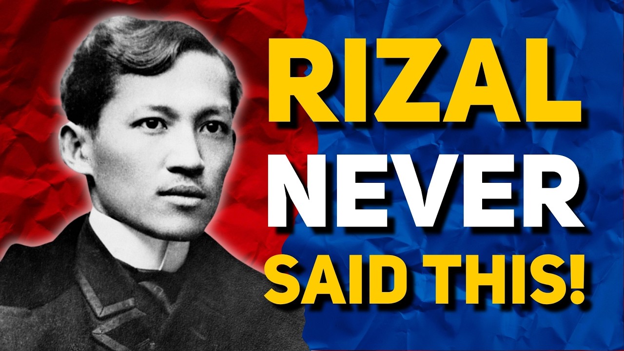 Know History, Know Self: Jose Rizal Never Said This!