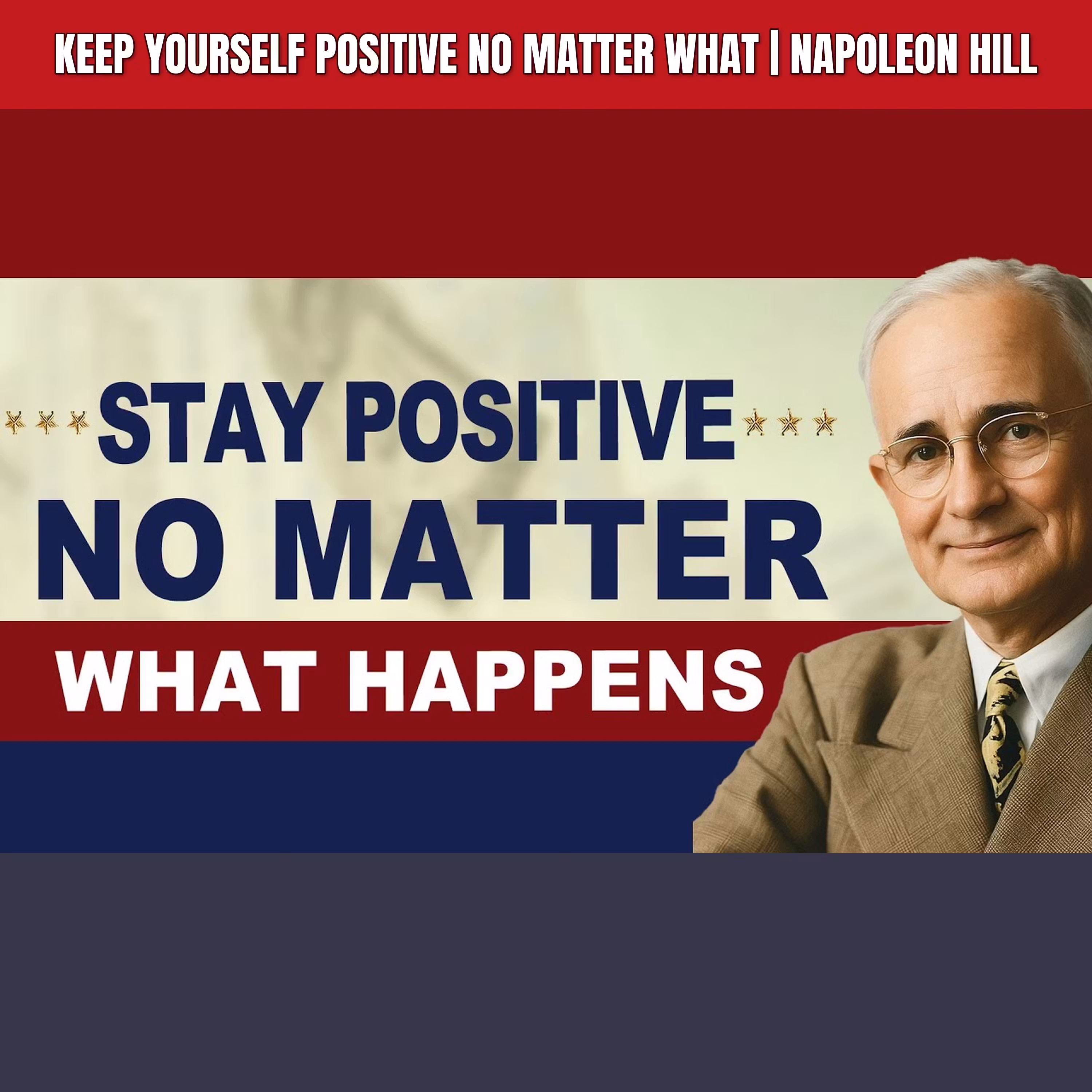Keep Yourself POSITIVE No Matter What | Napoleon Hill