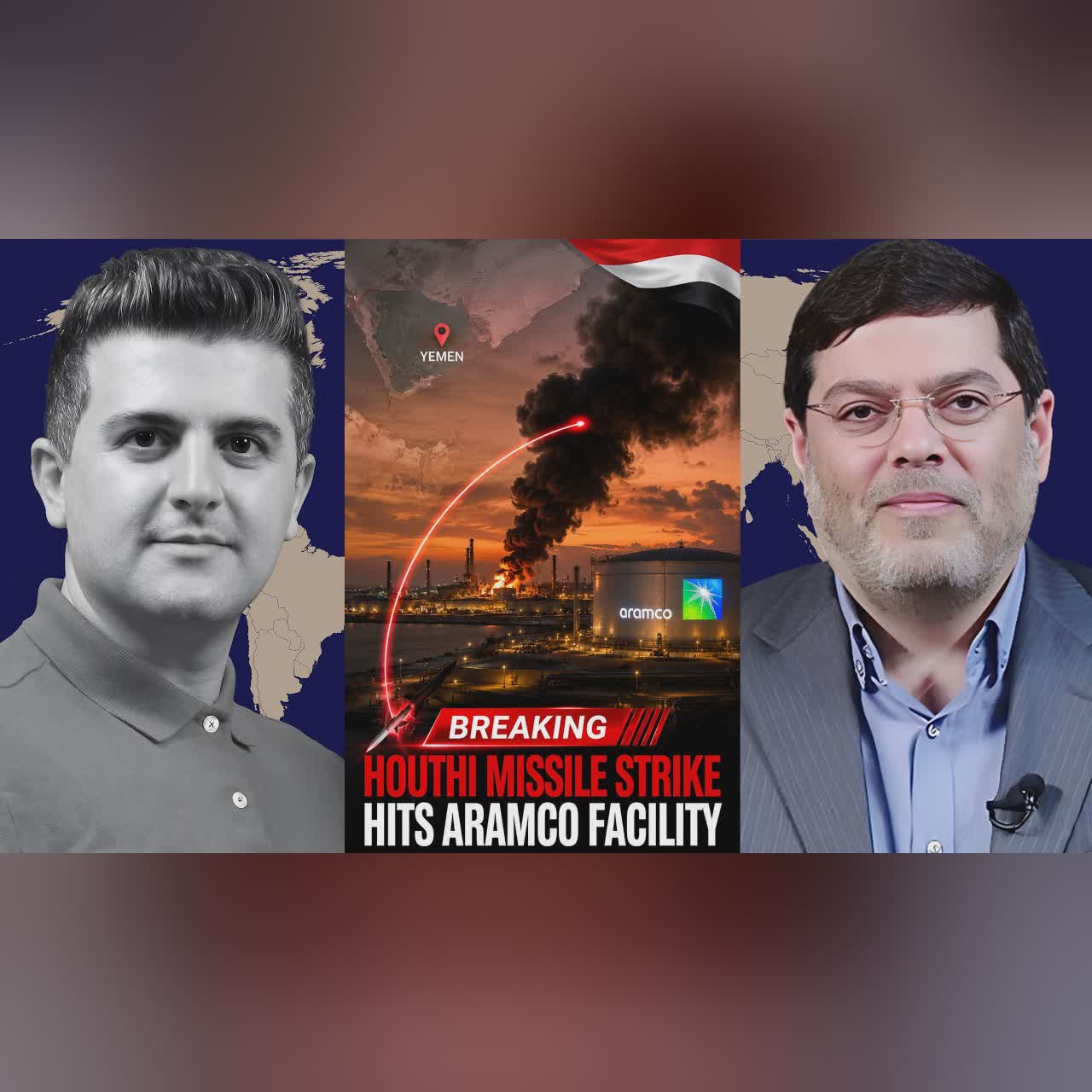 Seyed M. Marandi: Aramco Facility Engulfed in Flames After Yemeni Missile Strike